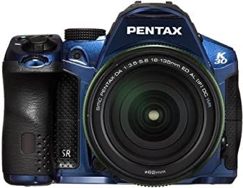 [Used] PENTAX Digital SLR Camera K-30 Lens Kit [DA18-135mmWR] Crystal Blue K-30LK18-135 C-BL 15768
