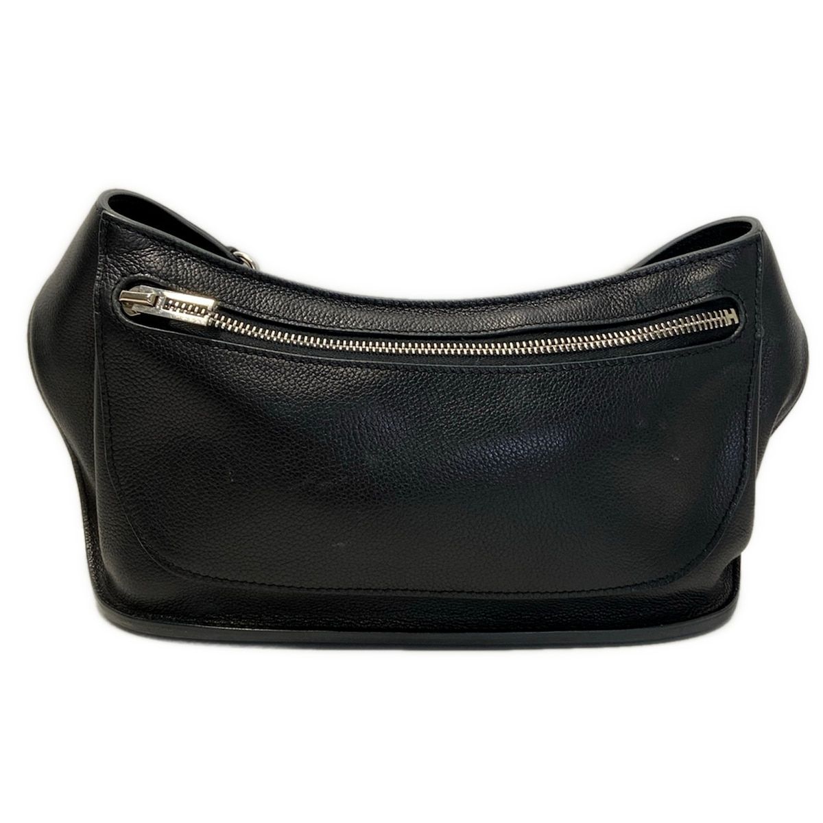 HERMES(エルメス) ウエストポーチ チキータ90 黒 シルバー金具