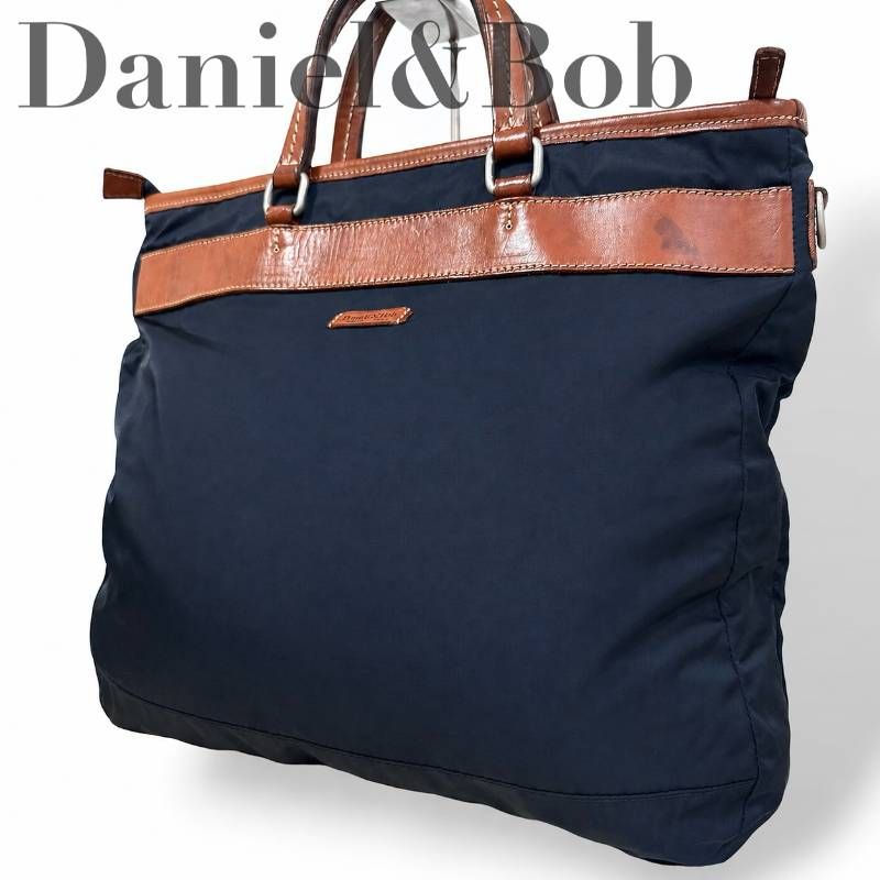 【極美品】ダニエルアンドボブ　ビジネスバッグ　トートバッグ　シボ革　オレンジ Daniel & Bob - ダニエルアンドボブ トートバッグ ビジネスバッグ
