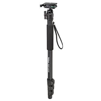 【中古】 Velbon 一脚 RUP-V43D 4段 レバーロック 脚径29mm 中型 自由雲台 DIN規格クイックシュー対応 アルミ脚 372086