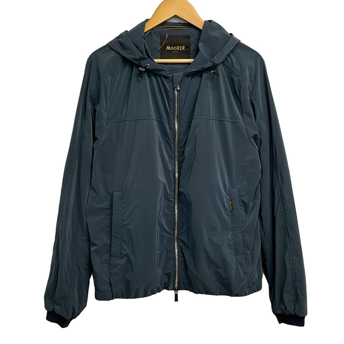 MOORER(ムーレー) ブルゾン サイズ50 メンズ美品 - ブルー 長袖/ジップアップ/春