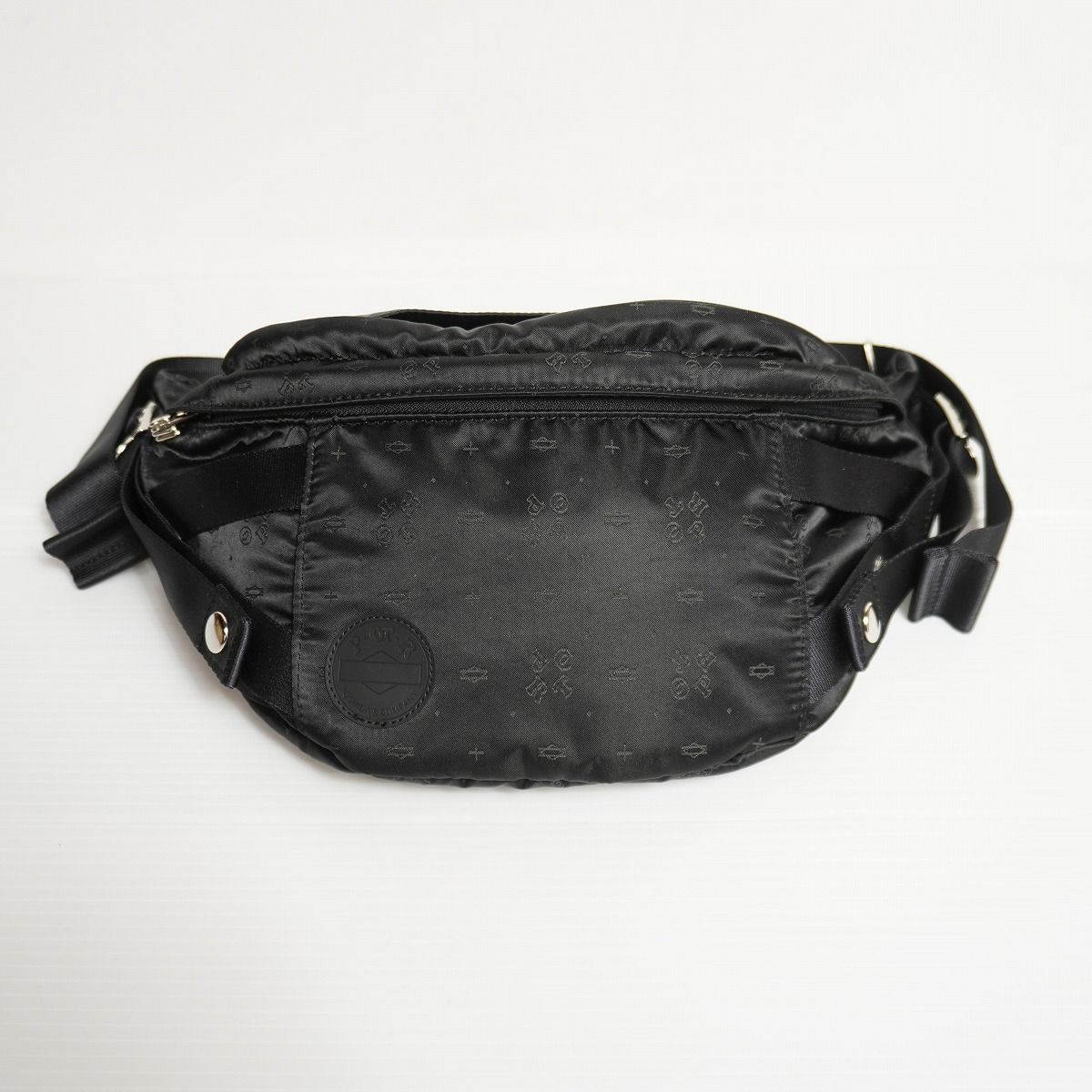 美品2022年 POTR PORTER ポーター MONOGRM WAIST BAG 吉田カバン ポーター ウエスト バッグ ショルダー カバン 998-19807 ブラック 黒2445Q♪