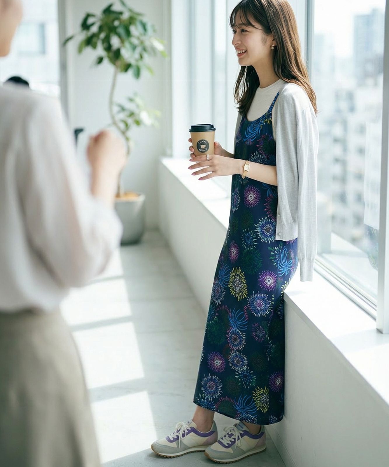 ★メガヒット商品！2026年販売開始！ 【L】彩り花火 簡単！1人で着れる ワンピース浴衣3点セット（ワンピース+上衣+兵児帯）浴衣 レディース 浴衣セット /大人ワンピース浴衣 大人 ワンピース浴衣 和服 和装 花火大会 夏祭り 盆踊り フリーサイズ