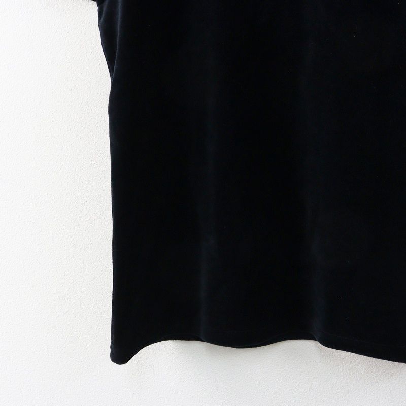 エムズグレイシー M'S GRACY 花柄 ベロア カットソー 半袖Tシャツ 40