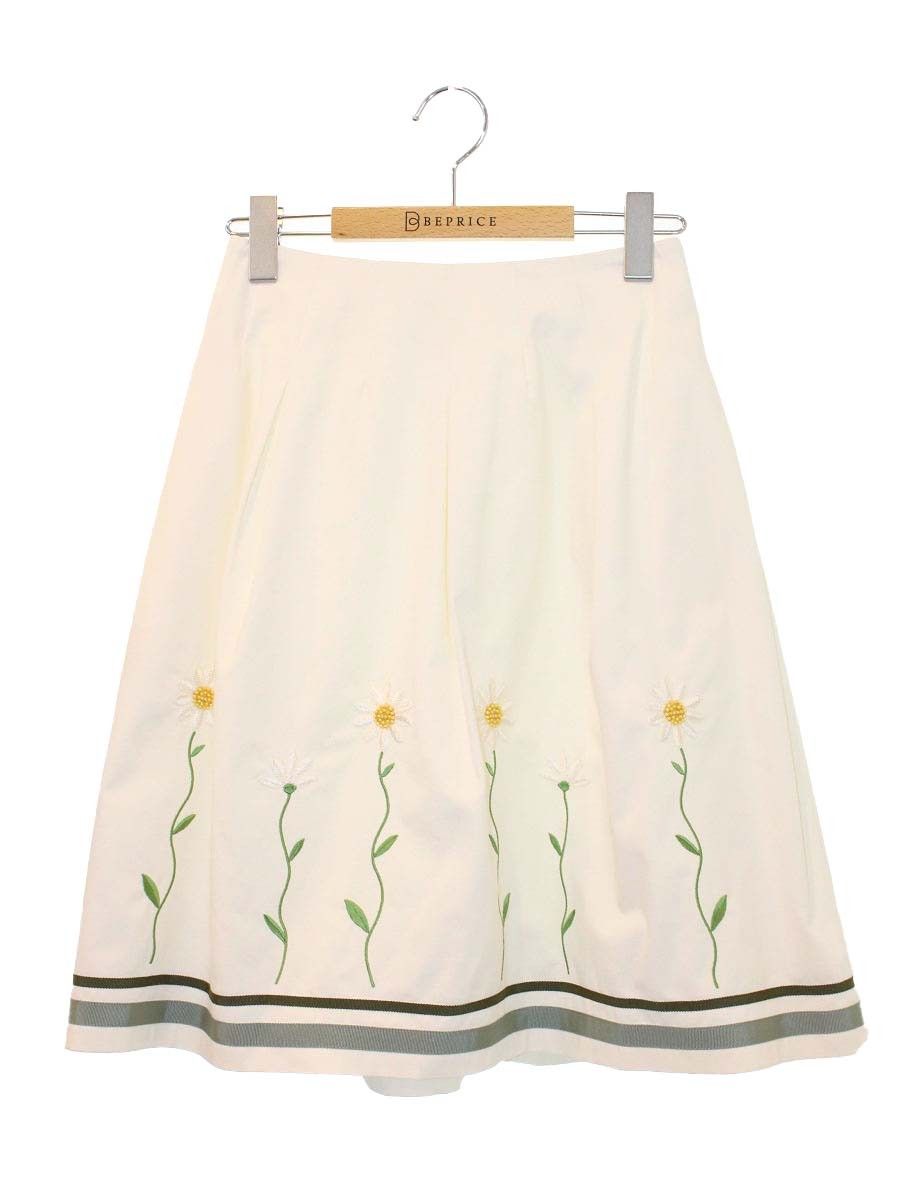 エムズグレイシー Margaret Motif Skirt 917335 スカート 36 ホワイト ITKST2F1A9FC 7,094円