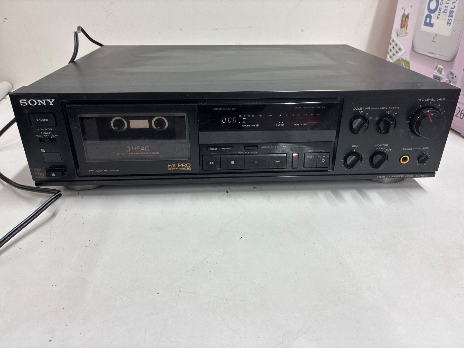 SONY TC-K600 カセットデッキ　ジャンク品
