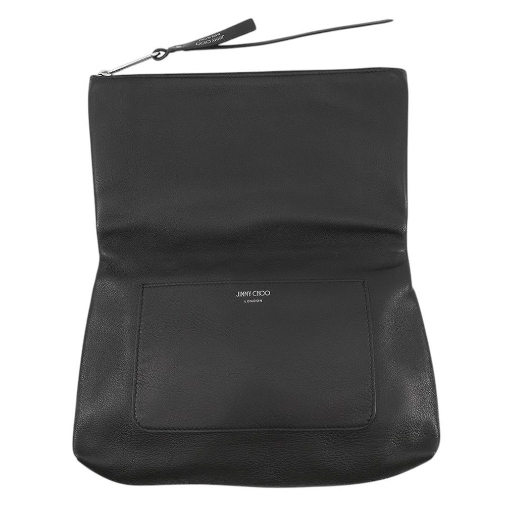 ジミーチュウ クラッチバッグ スタッズ レザー JIMMY CHOO 黒