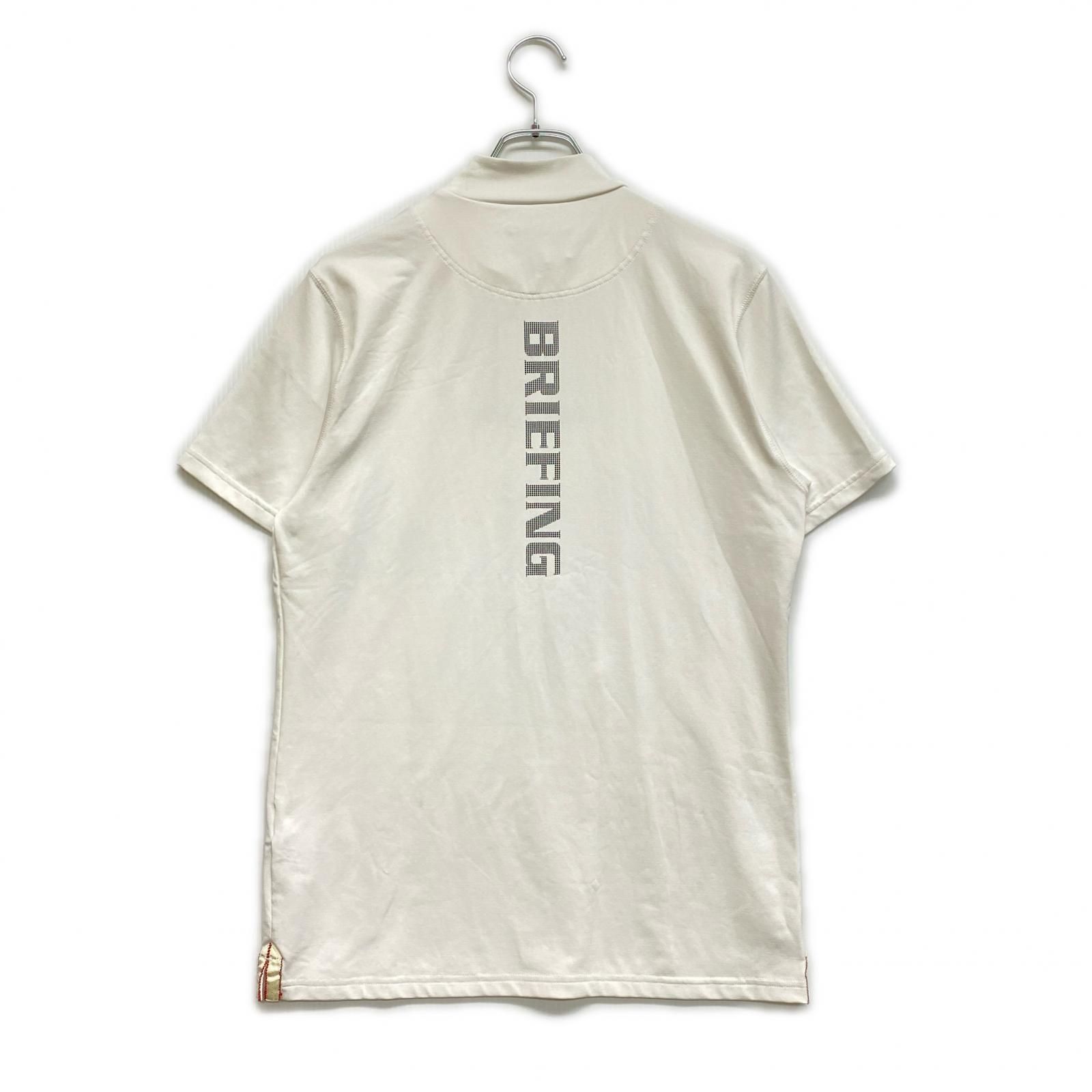 中古 メンズ ブリーフィング BRIEFING 半袖シャツ M ホワイト モック