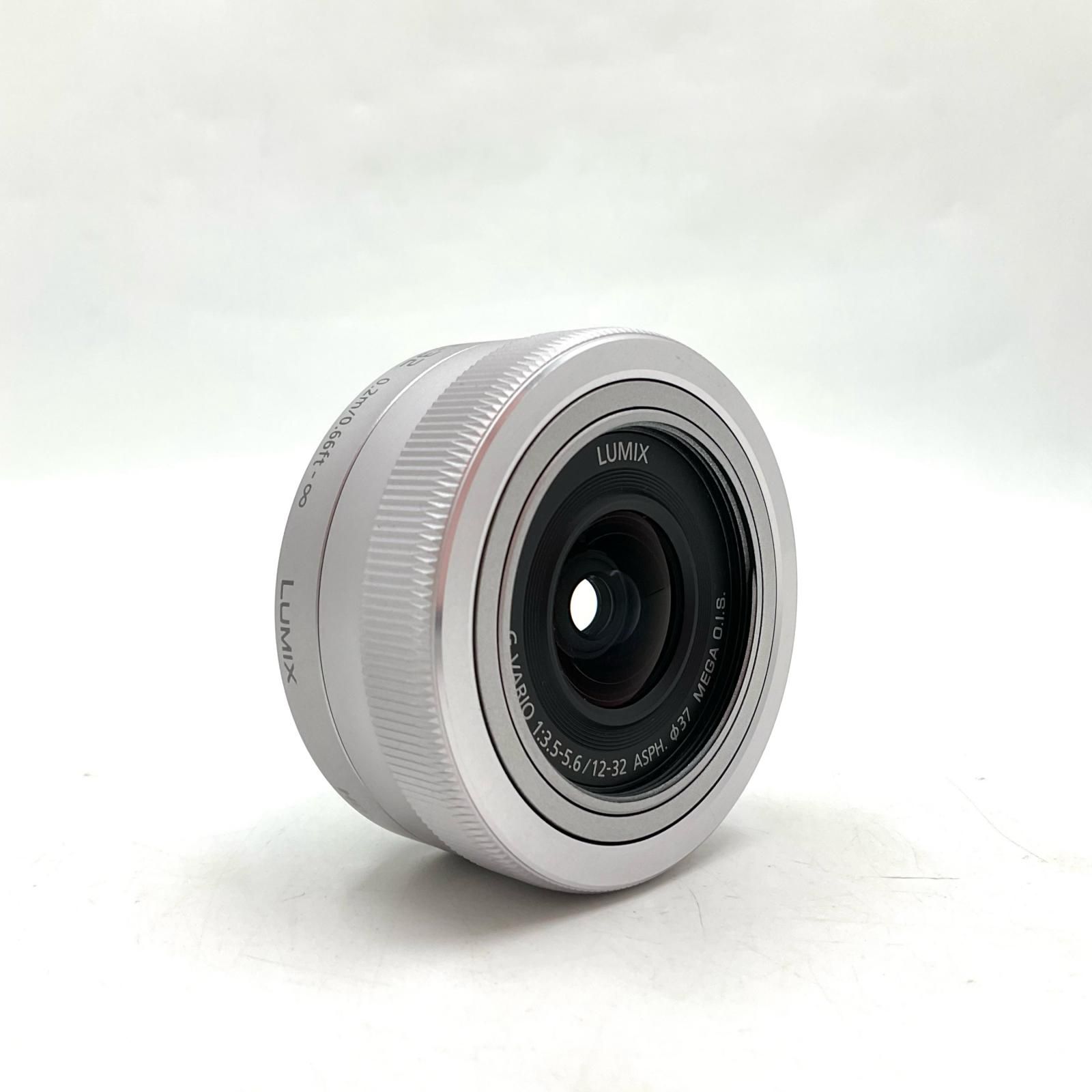 【全額返金保証】【最速発送】Panasonic LUMIX G VARIO 12-32mm/F3.5-5.6 ASPH./MEGA O.I.S. H-FS12032 シルバー 美品 動作確認済
