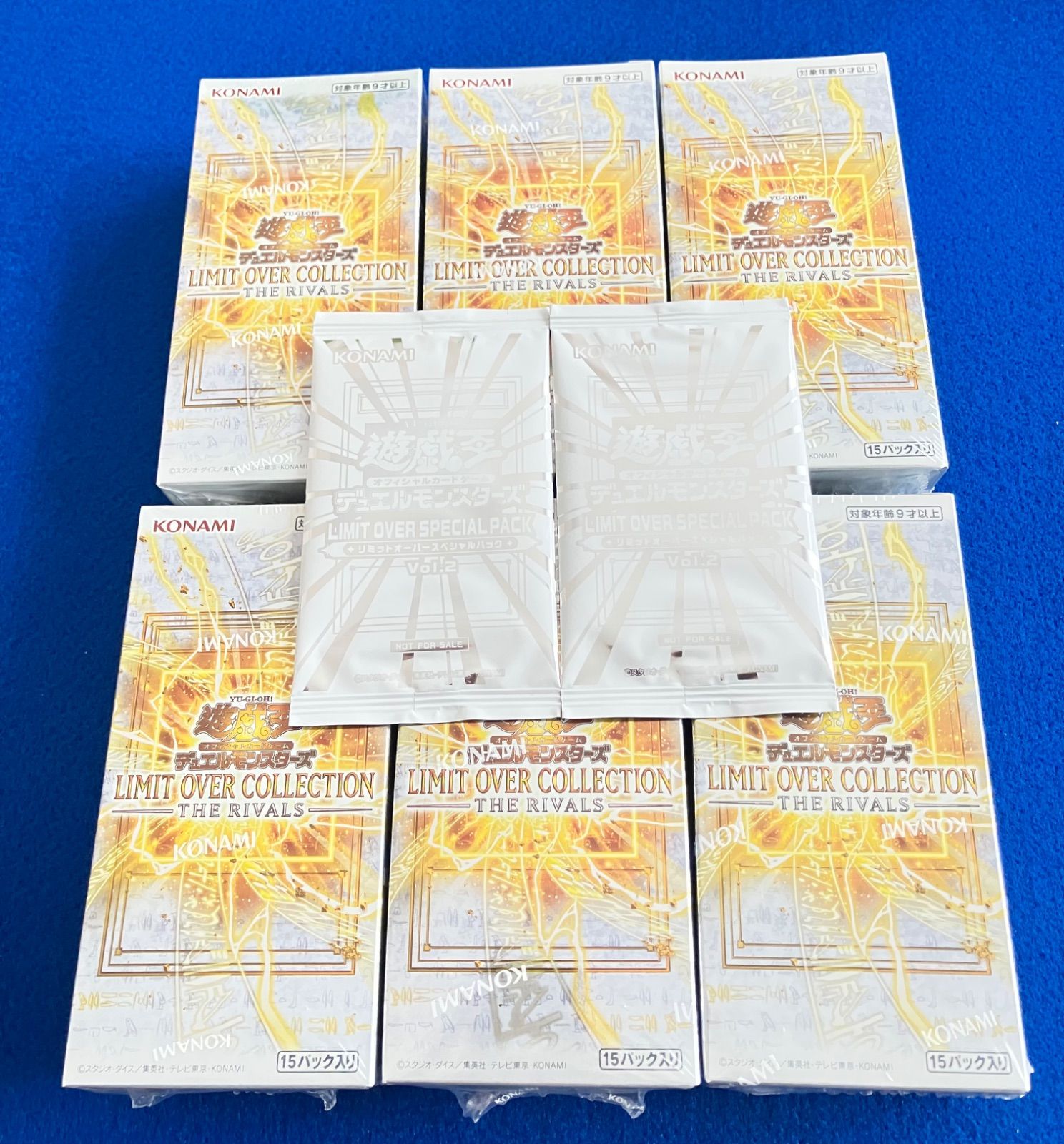 遊戯王　リミットオーバーコレクション6BOX プロモ2パック付き　シュリンク無し 遊戯王リミットオーバーコレクション ライバルズ 6BOX シュリンク付