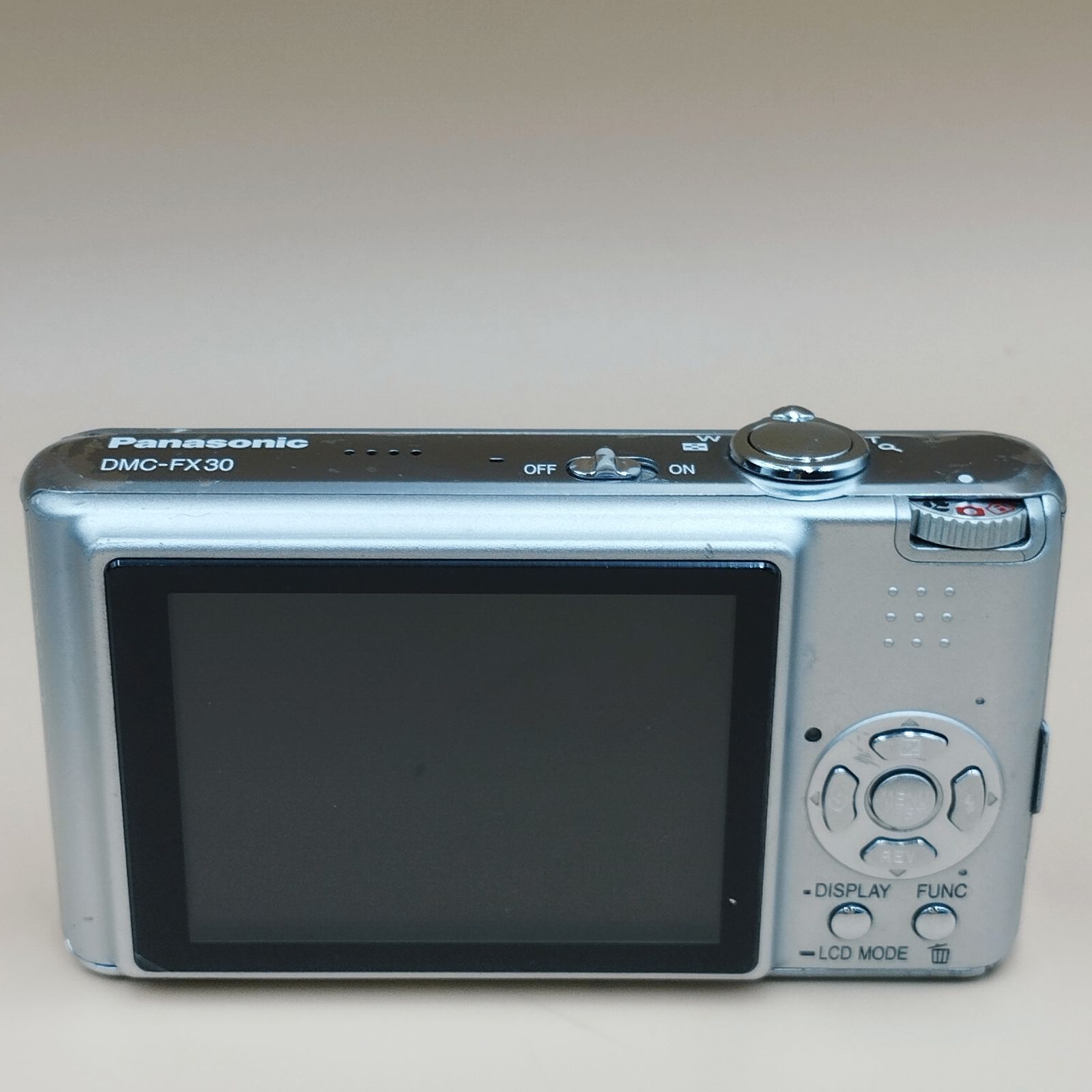 D40566】（現状品）Panasonic LUMIX DMC-FX30 シルバー ※バッテリー欠