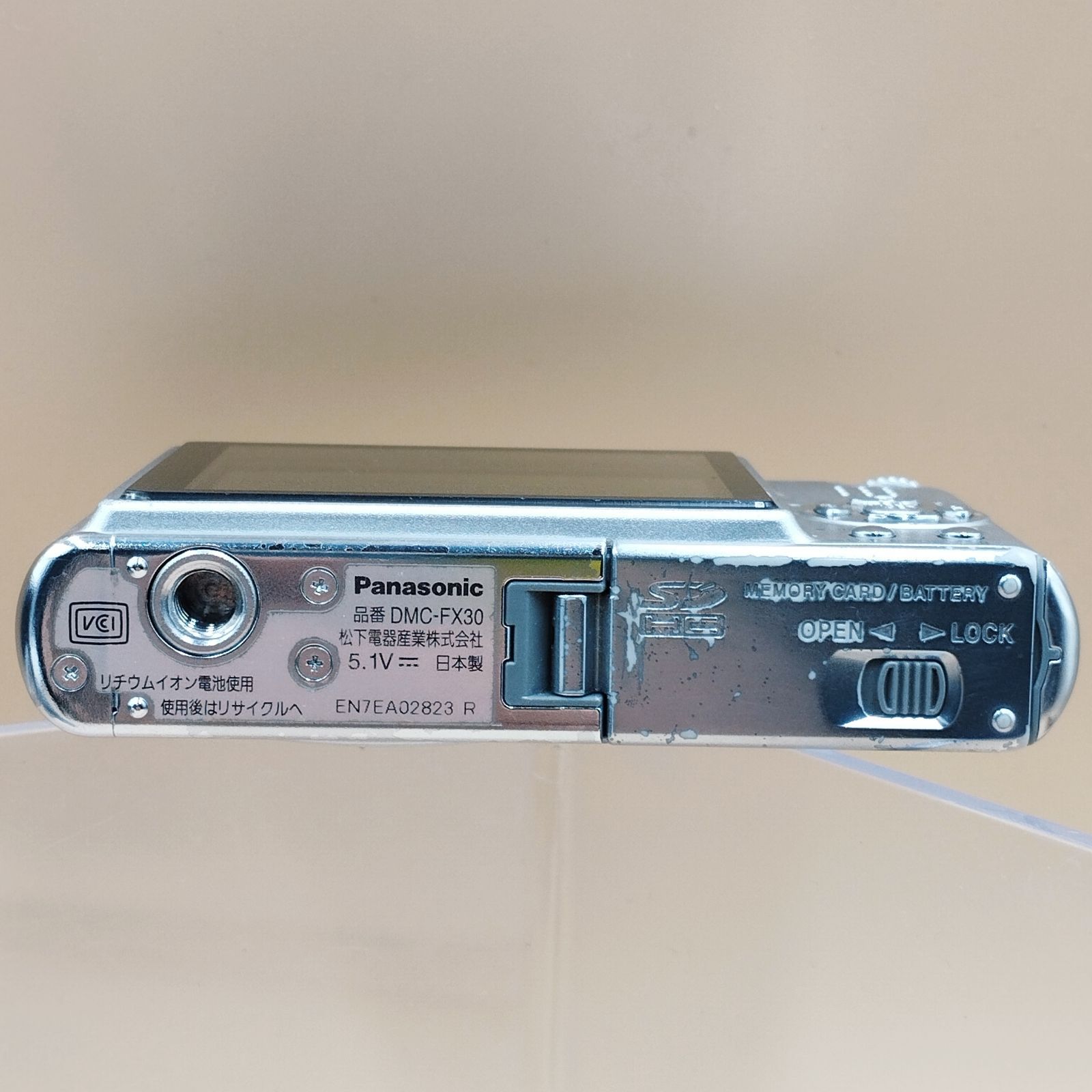 D40566】（現状品）Panasonic LUMIX DMC-FX30 シルバー ※バッテリー欠