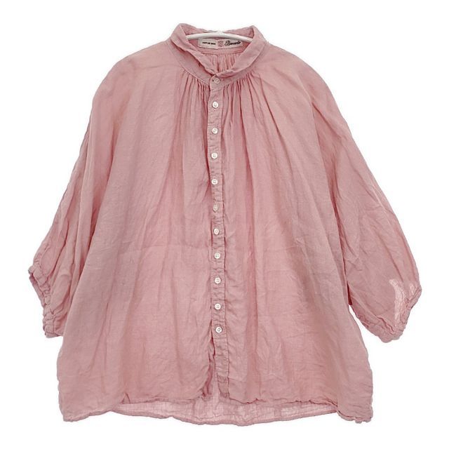 Brocante / リネンキャンバスグランシャツ fogy pink Brocante リネンキャンバスグランシャツ 定価15400円 38-042L ブラウス