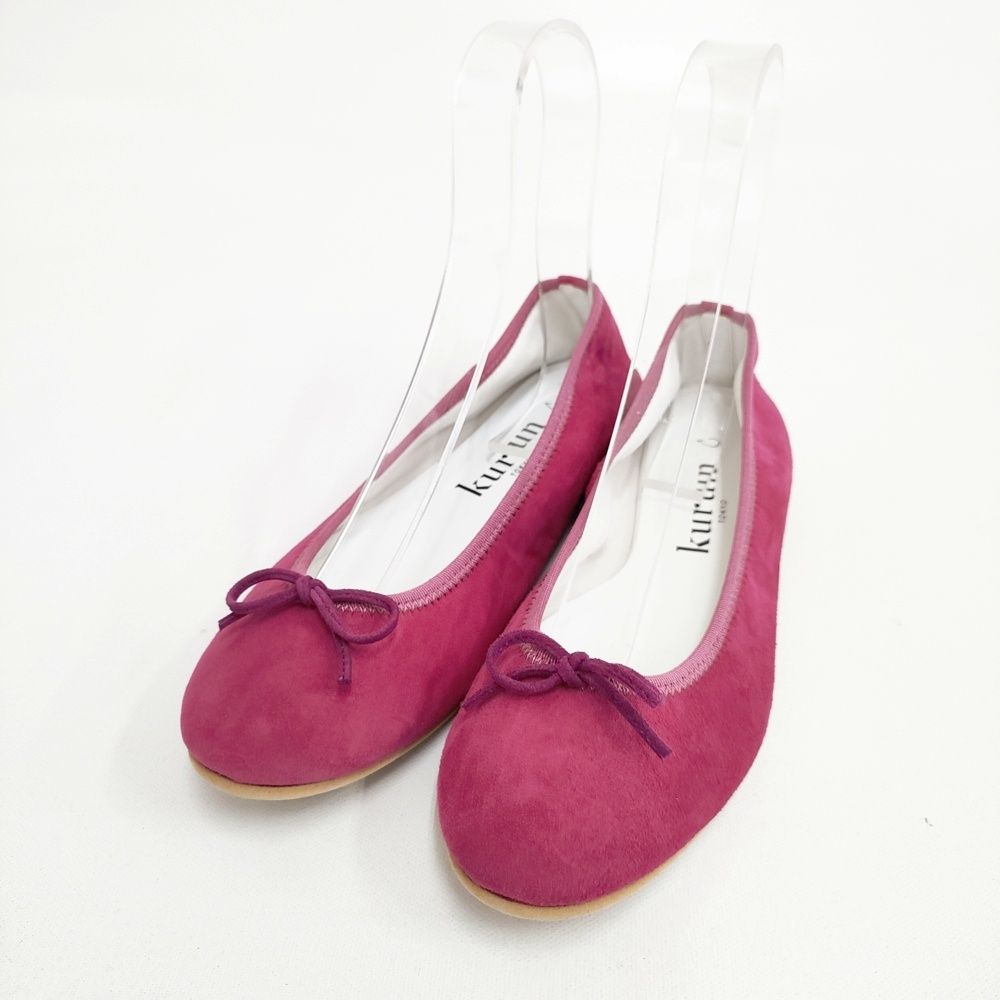 新品、未使用☆箱あり　kurun TOKYO　バレエシューズ 24センチ kurun TOKYO クルントウキョウ 未使用品 スウェード フラット サイズ