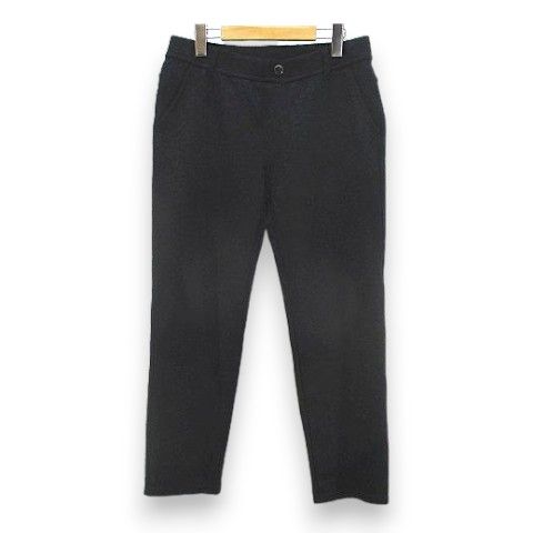 ローズペッシュ Rose Peche ロング丈 スリムパンツ LL 黒系 ブラック 花柄 総レース ウエストゴム ストレッチ タグ付