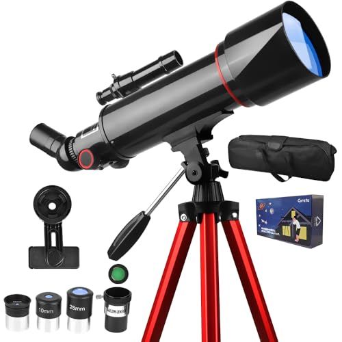天体望遠鏡 子供 初心者 天体望遠鏡セット 高倍率 400倍 口径70mm 焦点距離400mm 月のクレーターが見える アイピース6 / 10/ 25mm スマホ写真・動画撮影 天体/地上両用 屈折式 アルミ製伸縮式三脚 てんたいぼうえんきょ 781fe82f