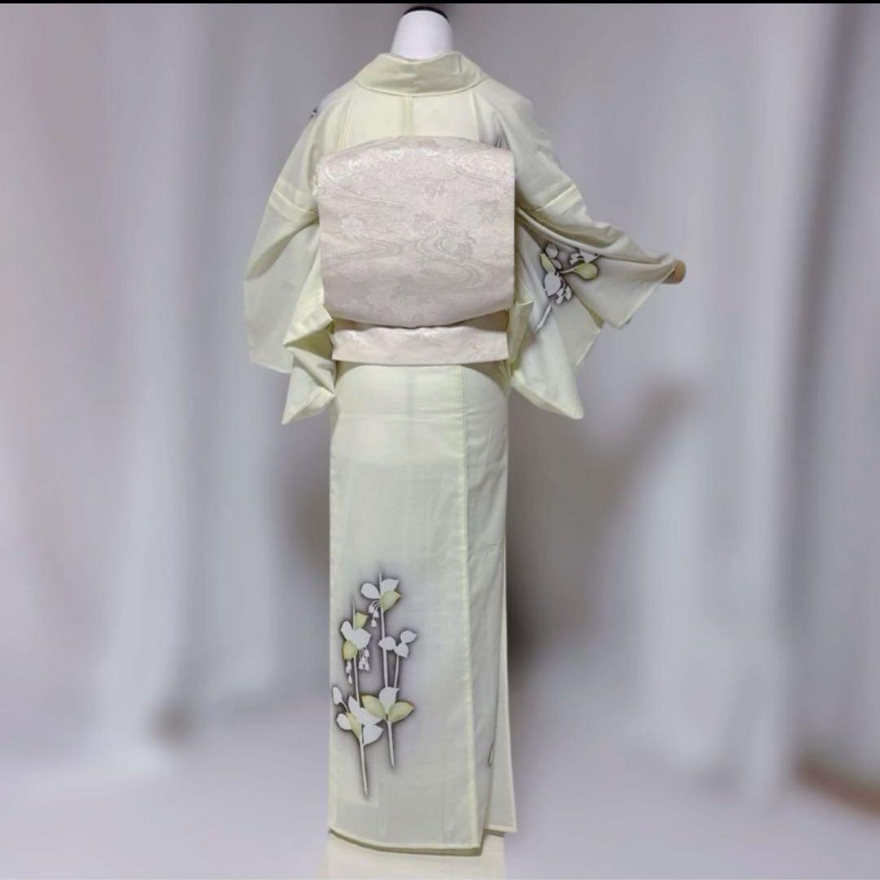 美品】東レシルック 絽 訪問着 フルセット 夏着物 淡色 上品 正絹袋帯