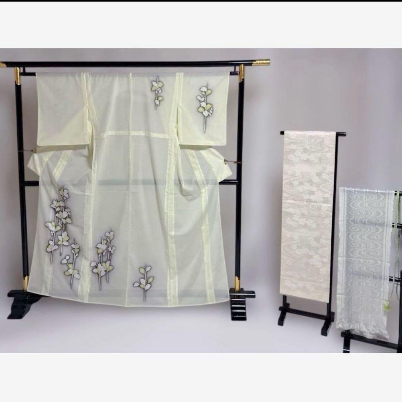 美品】東レシルック 絽 訪問着 フルセット 夏着物 淡色 上品 正絹袋帯
