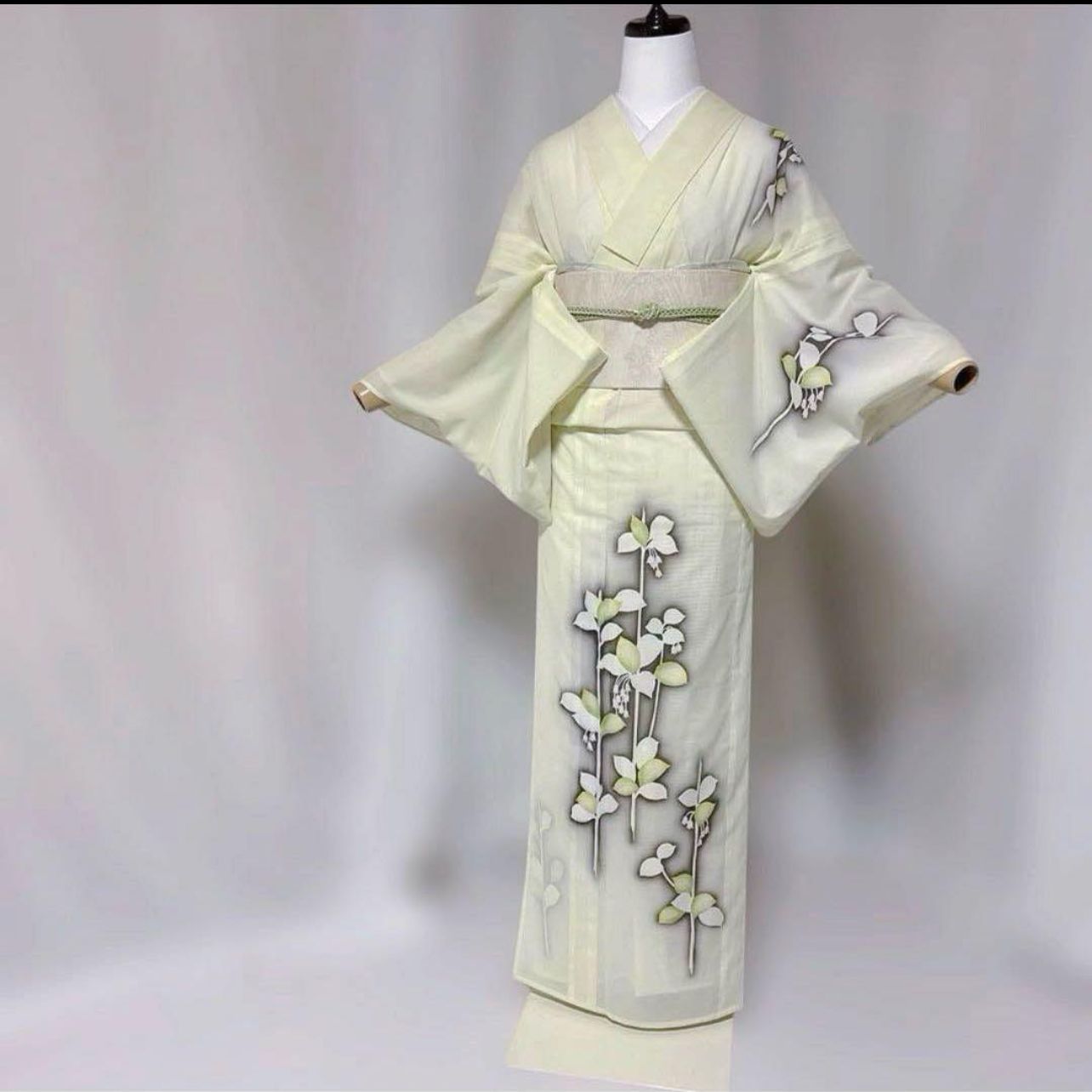 美品】東レシルック 絽 訪問着 フルセット 夏着物 淡色 上品 正絹袋帯