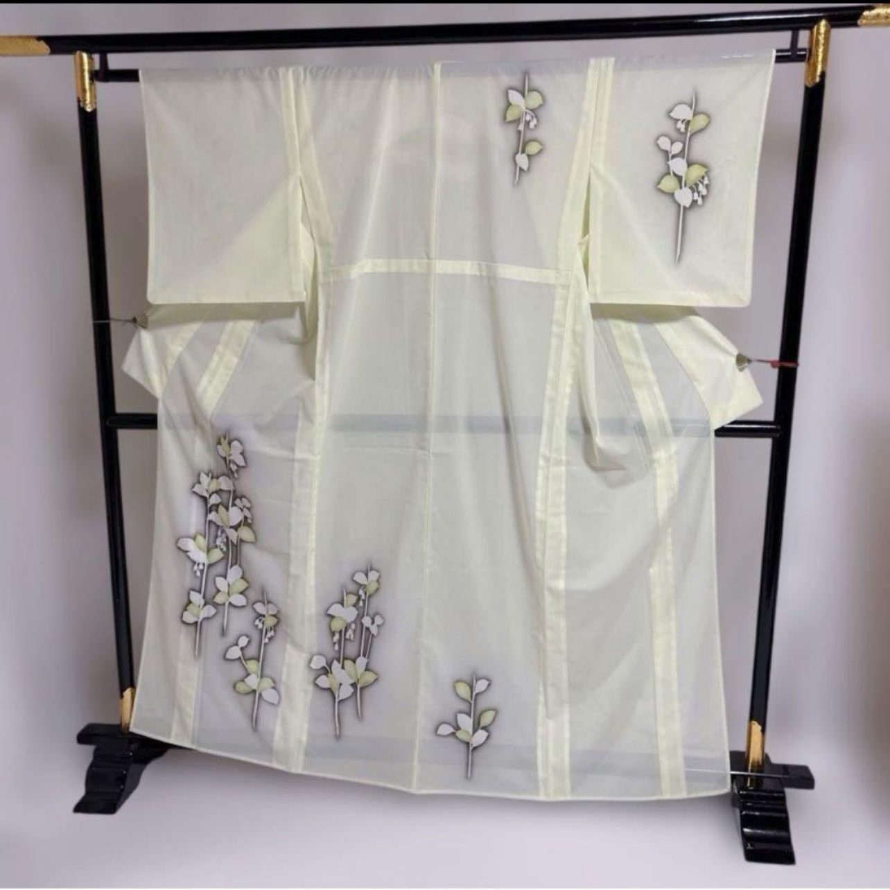 美品】東レシルック 絽 訪問着 フルセット 夏着物 淡色 上品 正絹袋帯