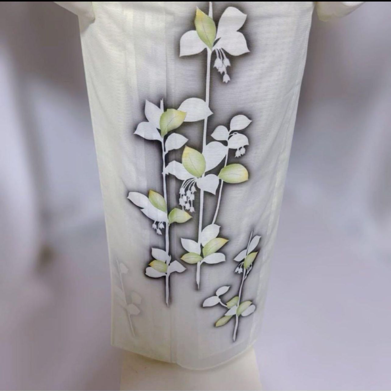 美品】東レシルック 絽 訪問着 フルセット 夏着物 淡色 上品 正絹袋帯