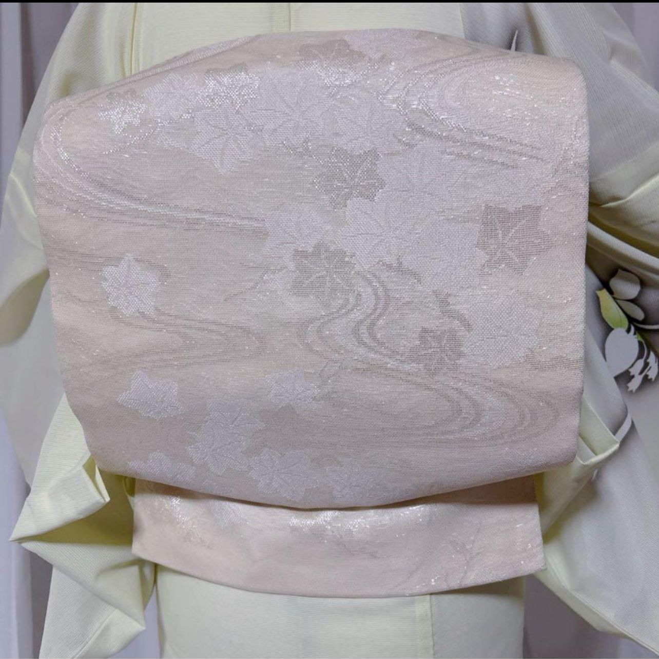 美品】東レシルック 絽 訪問着 フルセット 夏着物 淡色 上品 正絹袋帯
