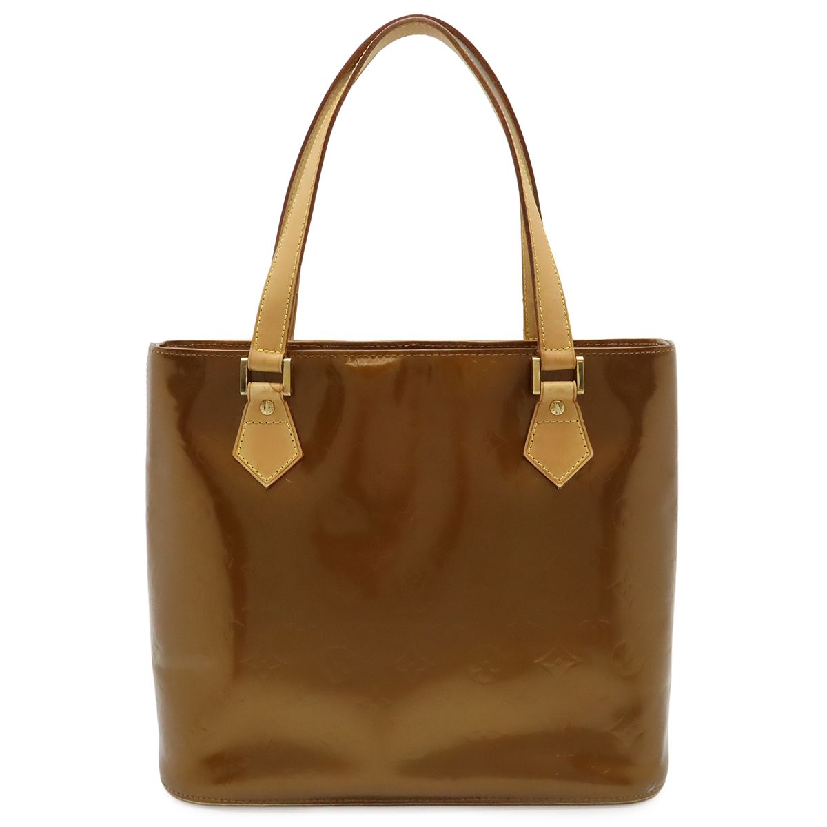 【極美品】ルイヴィトン ヴェルニ ヒューストン トートバッグ ゴールド ブロンズ 本物保証】 ルイヴィトン LOUIS VUITTON モノグラム ヴェルニ