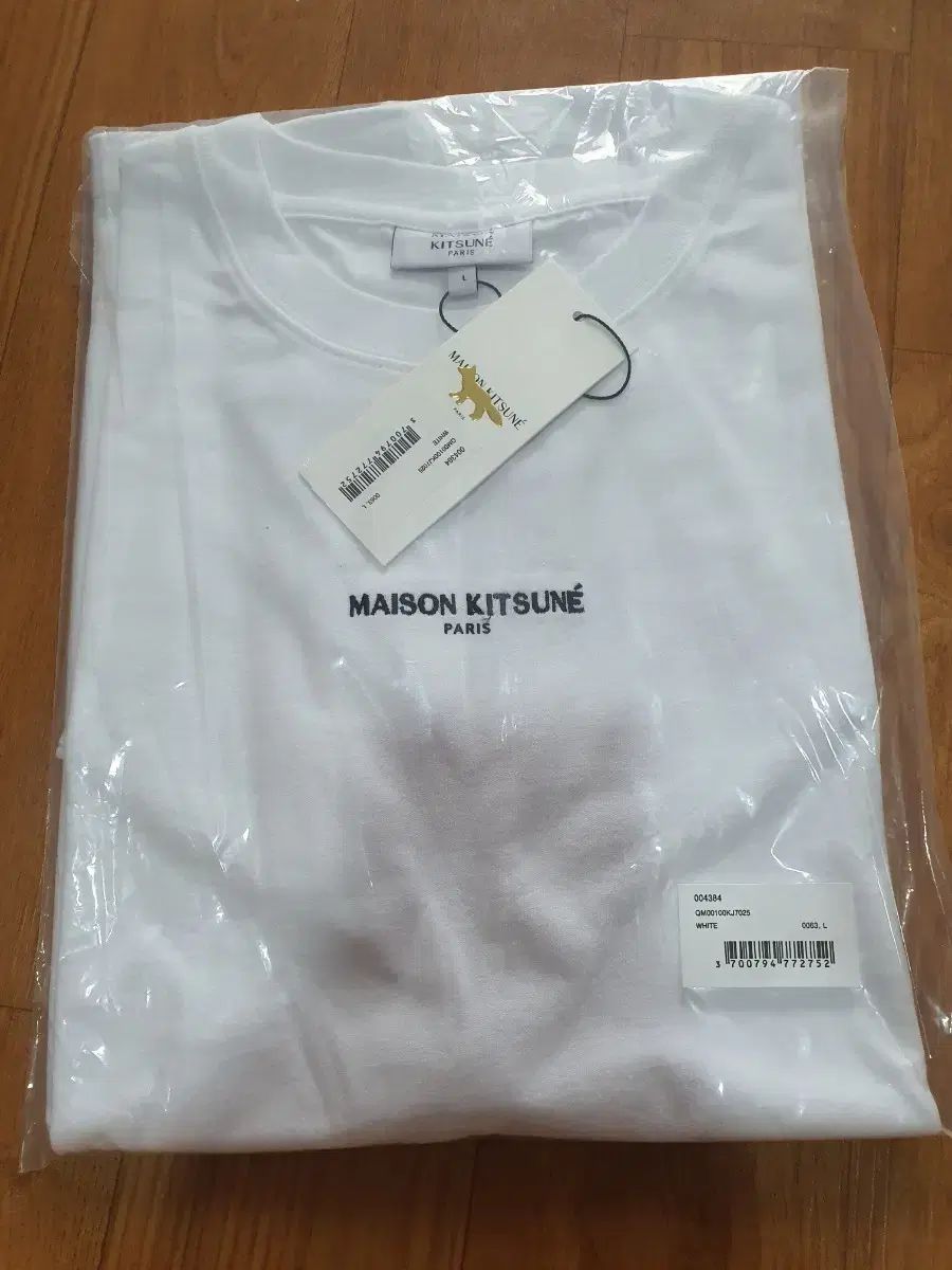 メゾンキツネ 白 半袖 Tシャツ L