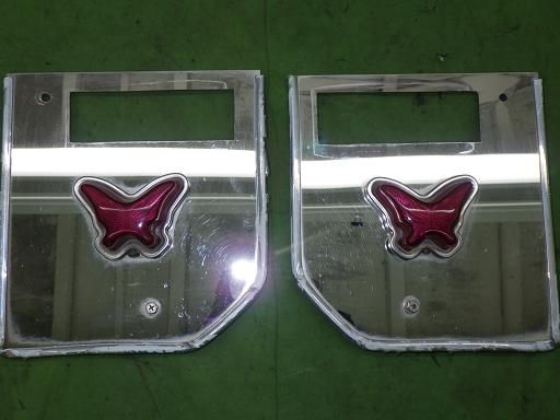 【中古】軽トラ用 ステンレス ガゼット 2枚