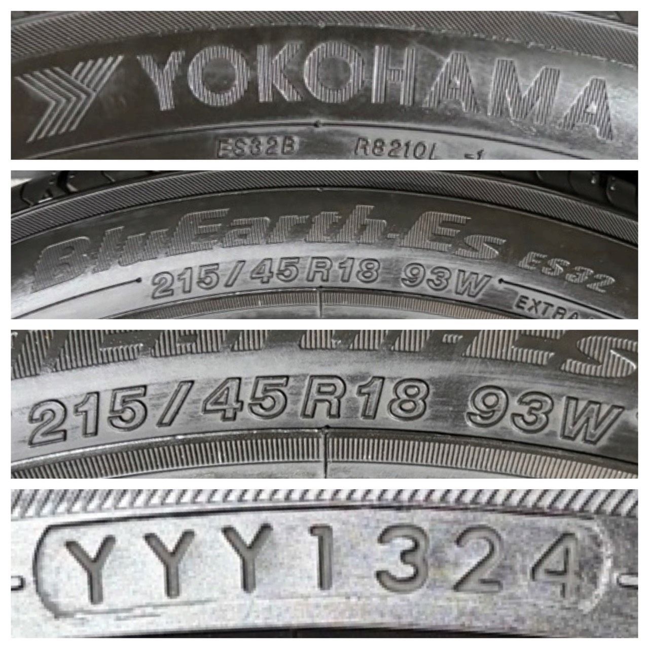 2024年製 約8分山 ヨコハマ YOKOHAMA ブルーアース BluEarth Es 32 215 
