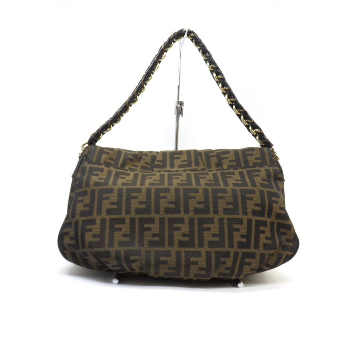 FENDI フェンディ ミア ズッカ マンマバケット 8BR614 チェーン 