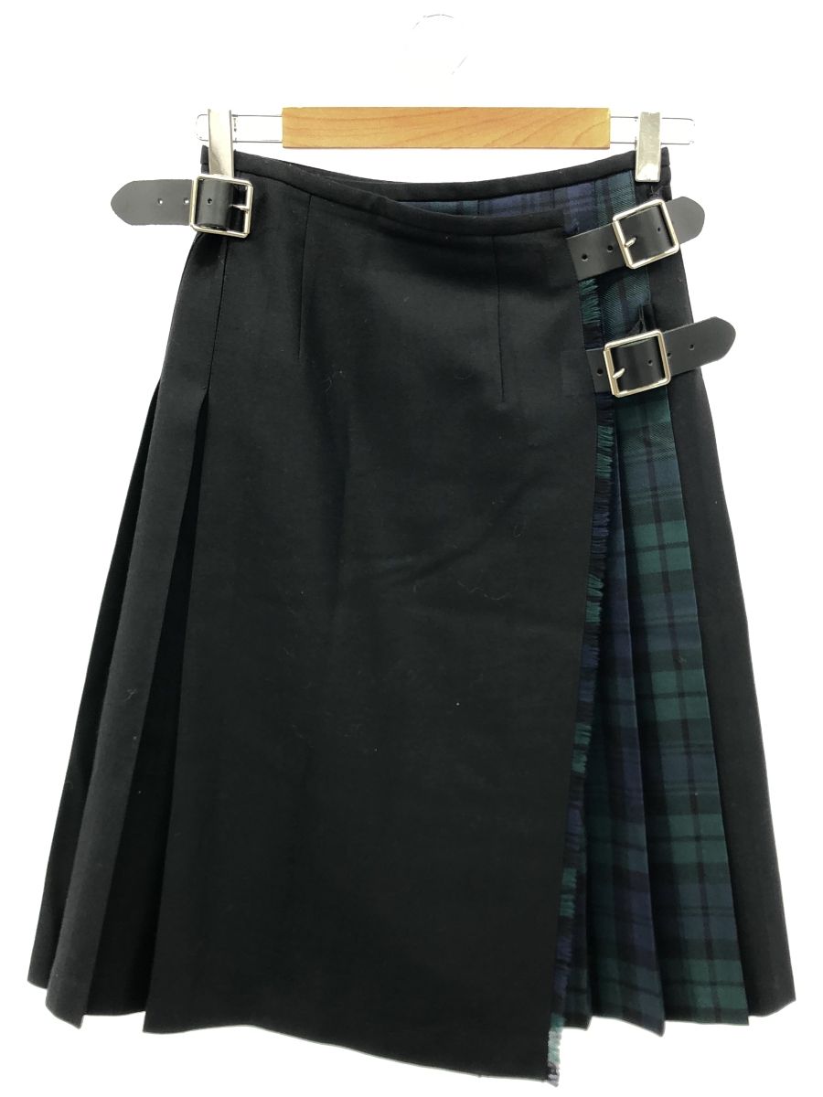 O'NEIL of DUBLIN (オニールオブダブリン) チェックラップスカート ブラック GR 8