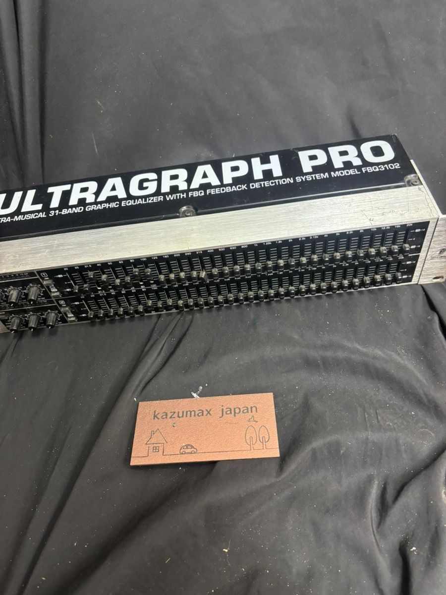 BEHRINGER FBQ3102 Ultragraph Pro 動作品 本体のみ 31バンドEQ ステレオイコライザー PA機器 ベリンガー（k-738）