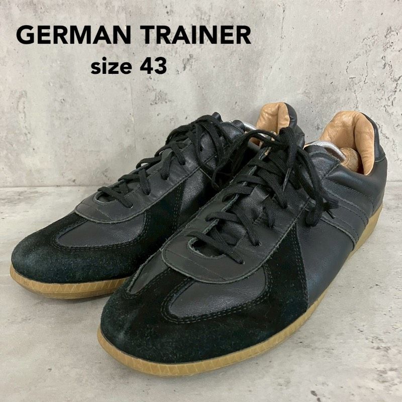 GERMAN TRAINER ジャーマントレーナー size43 ブラック スニーカー 