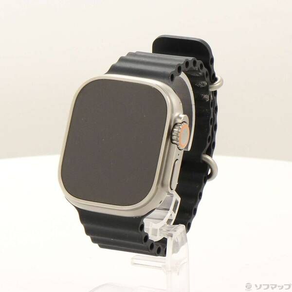 ソフマップ 〔中古品〕 Apple Watch Ultra GPS + Cellular 49mm チタニウムケース ミッドナイトオーシャンバンド【377】