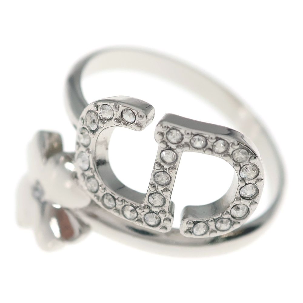 DIOR (ディオール) Petit CD Lucky Chams Ring CDロゴ ライトストーン リング シルバー