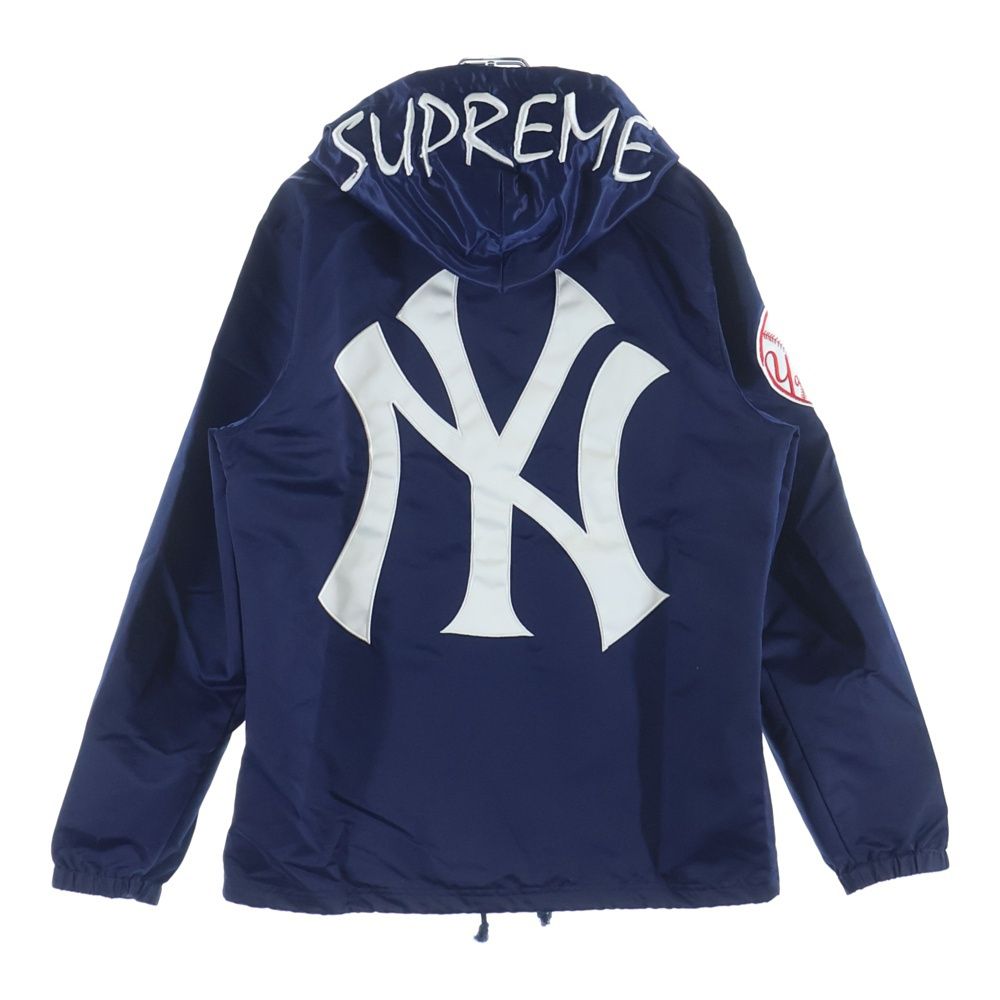 SUPREME (シュプリーム) 15SS ×Majestic NY Yankees Satin Hooded SUPREME (シュプリーム) 15SS ×Majestic NY Yankees Satin Hooded