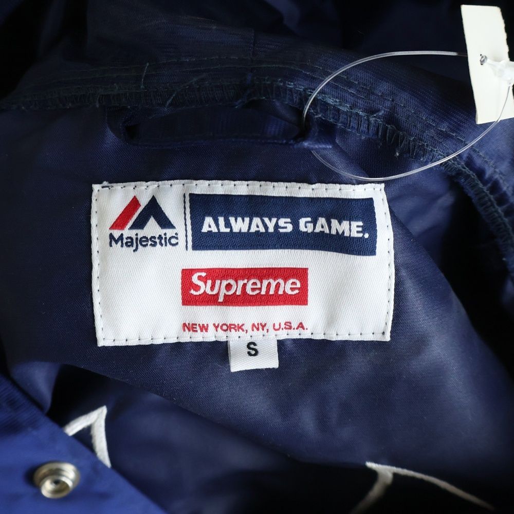SUPREME (シュプリーム) 15SS ×Majestic NY Yankees Satin Hooded