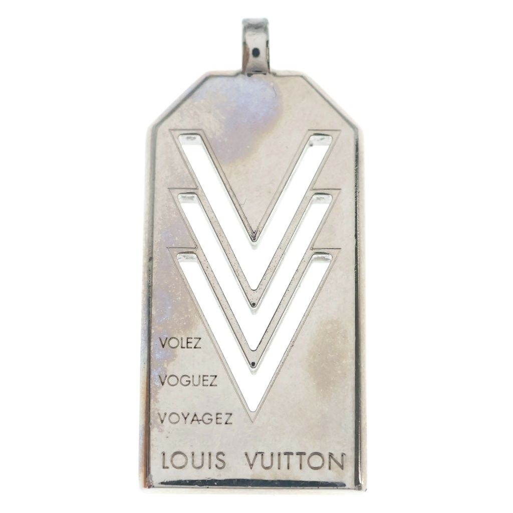 LOUIS VUITTON (ルイヴィトン) トリプルV ネックレストップ シルバー M00050
