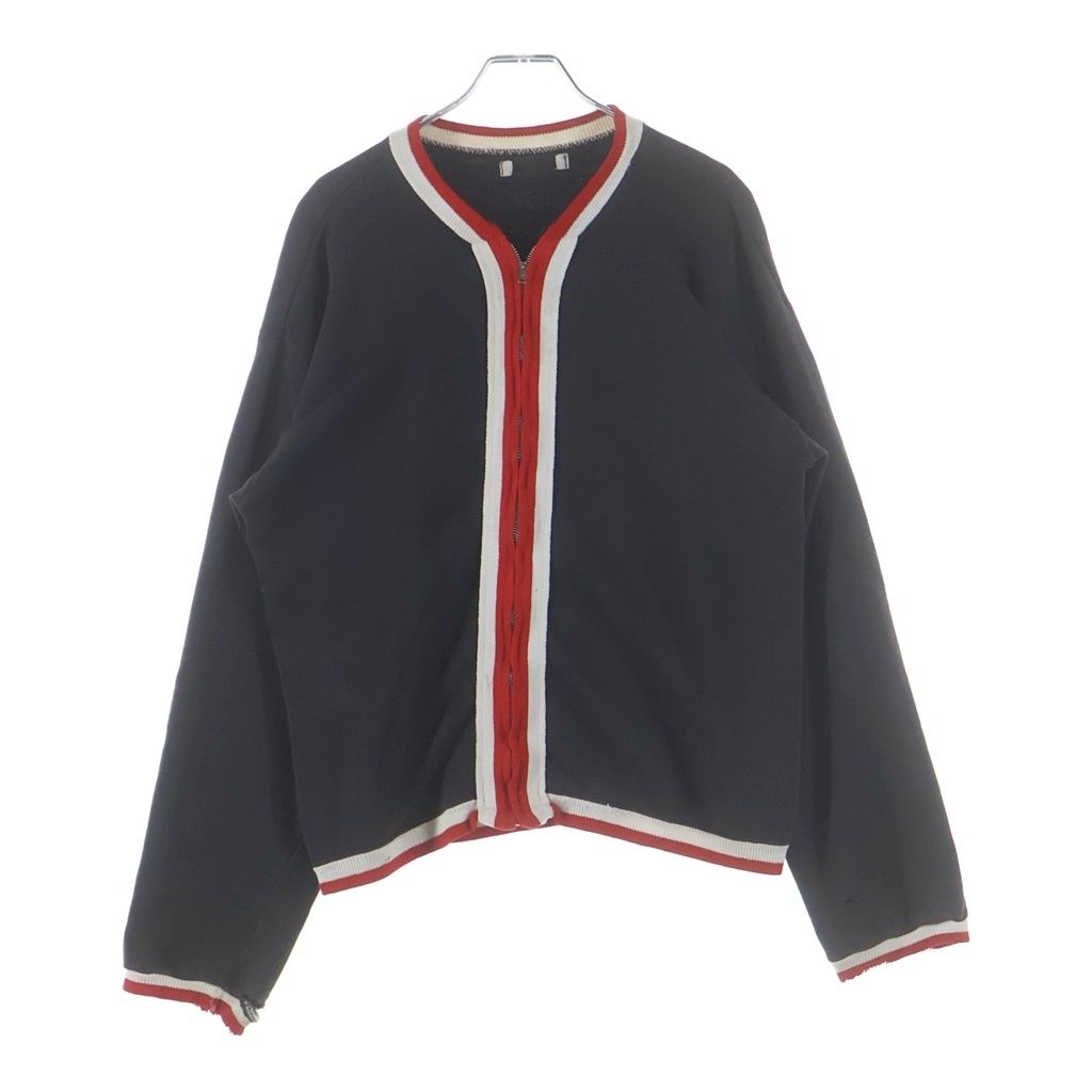 VINTAGE (ヴィンテージ) 60s 片爪IDEAL リブライン スウェット ジップアップジャケット ブラック