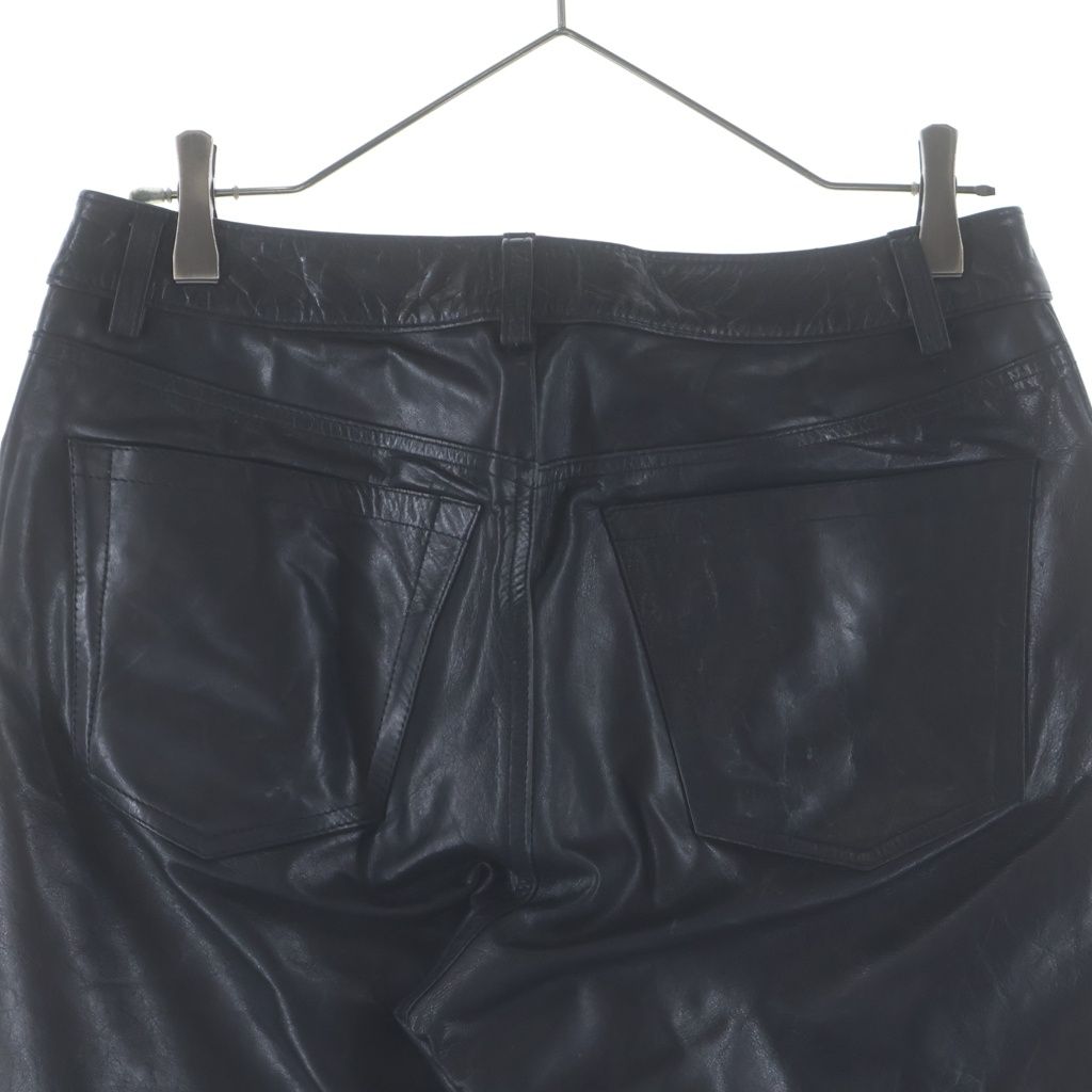 GAP ギャップ 00s 00AW BOOT CUT オールドギャップ フレア レザーパンツ ブラック GAP (ギャップ) 00s 00AW BOOT CUT オールドギャップ フレア レザー