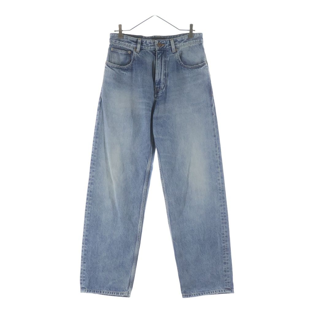 BALENCIAGA (バレンシアガ) Loose Fit Jeans 736540 ルーズフィット ウォッシュド加工デニムパンツ ジーンズ インディゴ