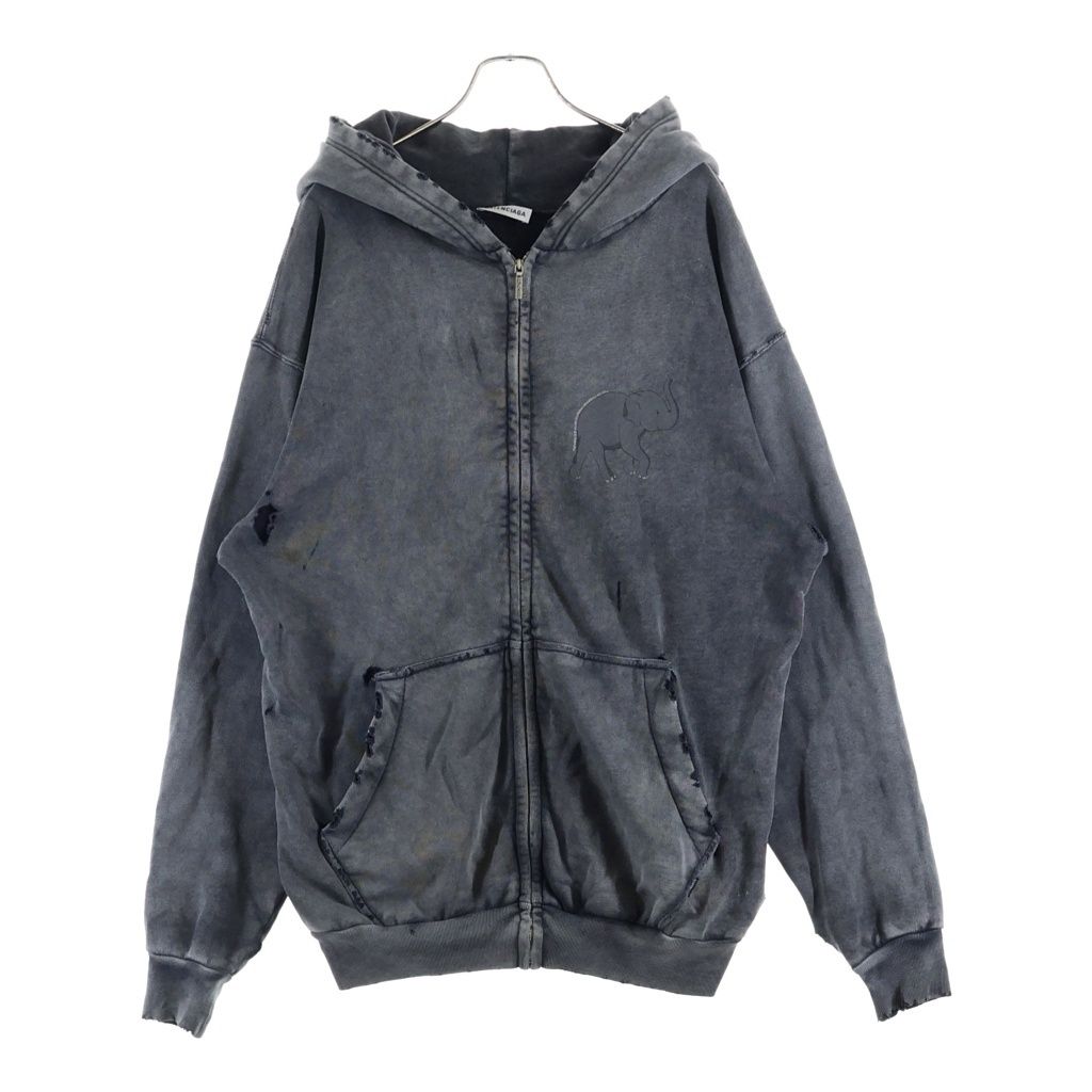 BALENCIAGA (バレンシアガ) 18SS Oversized Zip Hoodie 562488