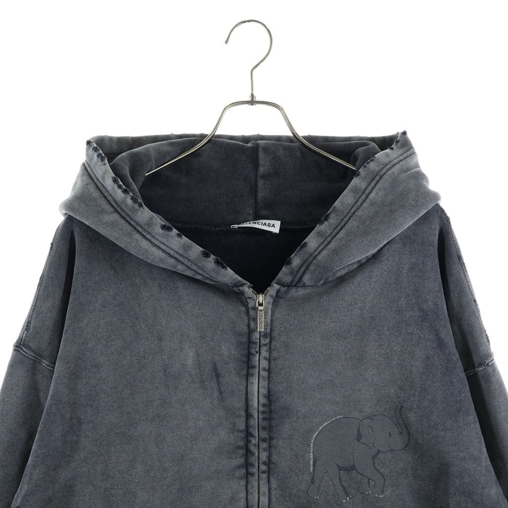 BALENCIAGA (バレンシアガ) 18SS Oversized Zip Hoodie 562488