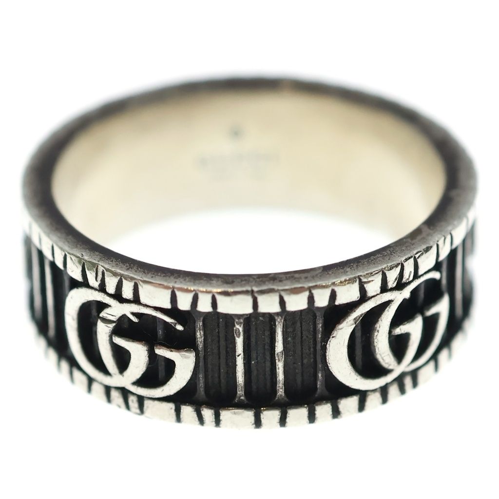 GUCCI (グッチ) SV925 ダブルG ワイドリング シルバー GUCCI (グッチ) SV925 ダブルG ワイドリング シルバー