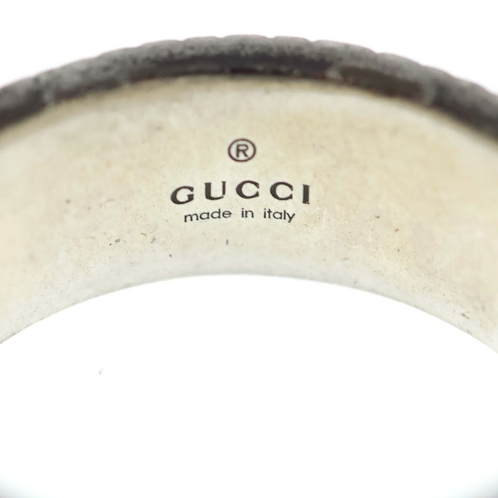 GUCCI (グッチ) SV925 ダブルG ワイドリング シルバー GUCCI (グッチ) SV925 ダブルG ワイドリング シルバー