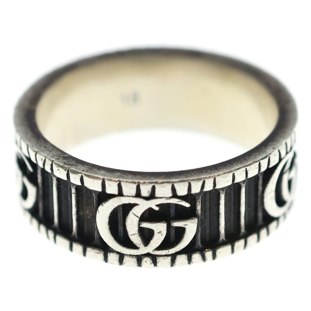 GUCCI (グッチ) SV925 ダブルG ワイドリング シルバー GUCCI (グッチ) SV925 ダブルG ワイドリング シルバー