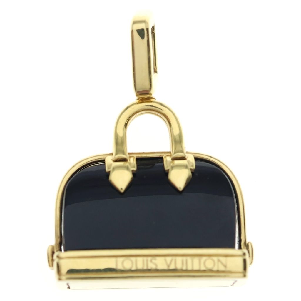 LOUIS VUITTON (ルイヴィトン) アルマ オニキス ペンダントトップ ネックレストップ ゴールド×ブラック 750YG 13.9g