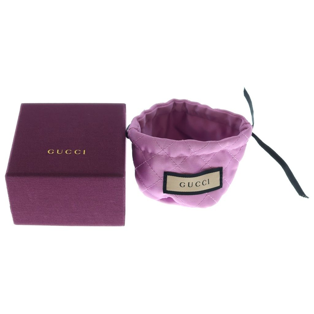 GUCCI (グッチ) GG ラインストーン ピンバッジ ブローチ ゴールド