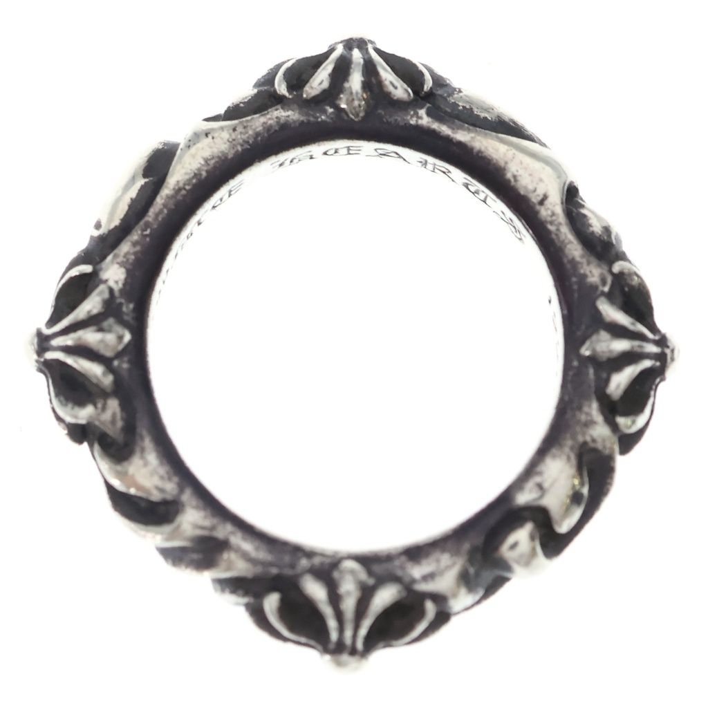 CHROME HEARTS (クロムハーツ) CROSS BAND クロスバンド リング シルバー BCA342 CHROME HEARTS (クロムハーツ) CROSS BAND クロスバンド リング シルバー BCA342